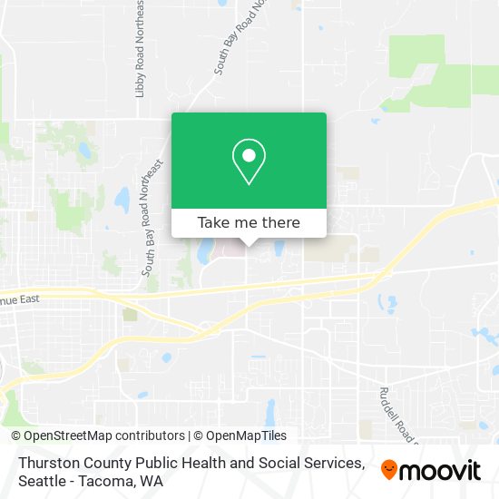 Thurston County Public Health and Social Services map