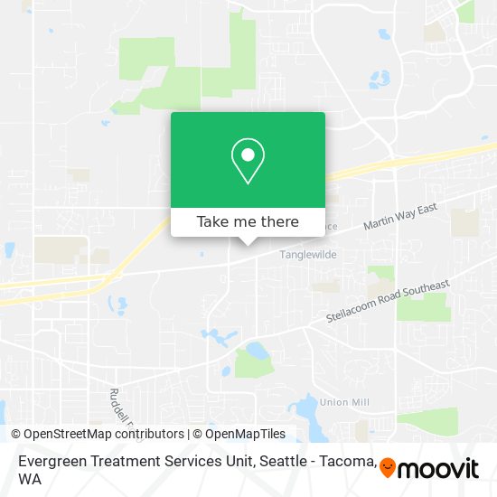 Evergreen Treatment Services Unit map