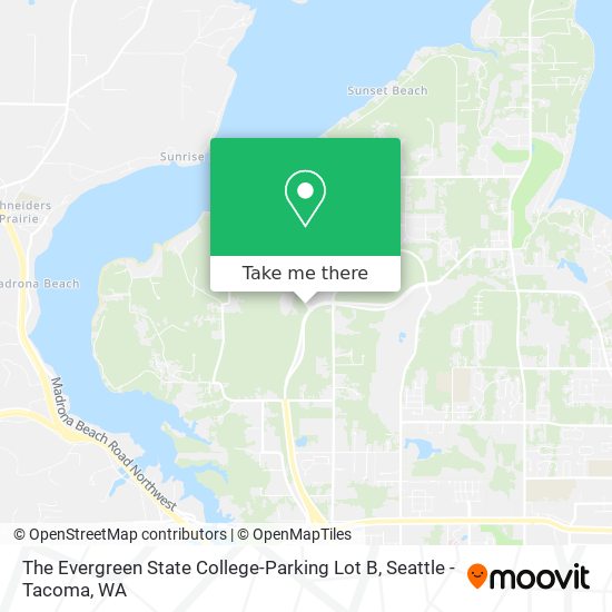 Mapa de The Evergreen State College-Parking Lot B