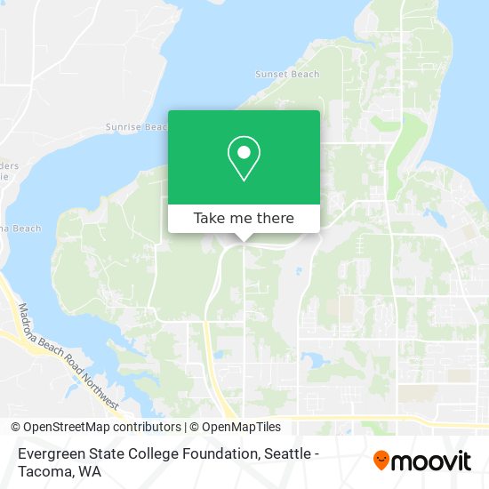 Evergreen State College Foundation map