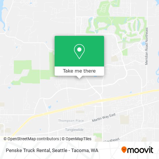 Penske Truck Rental map