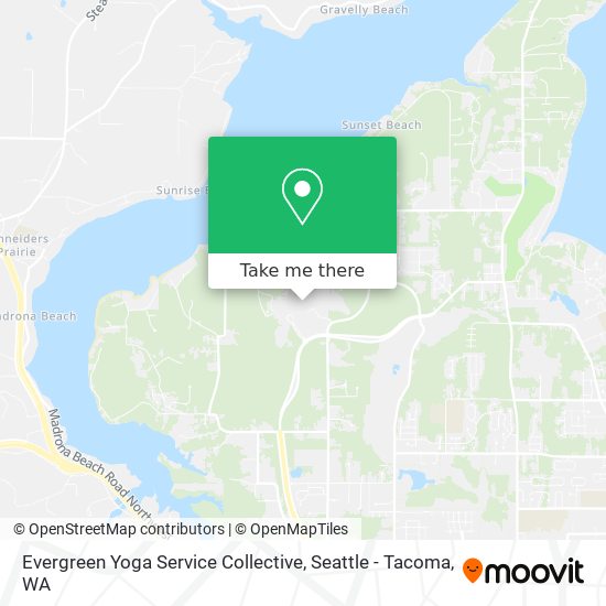 Evergreen Yoga Service Collective map