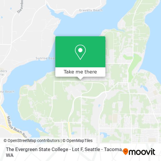 Mapa de The Evergreen State College - Lot F
