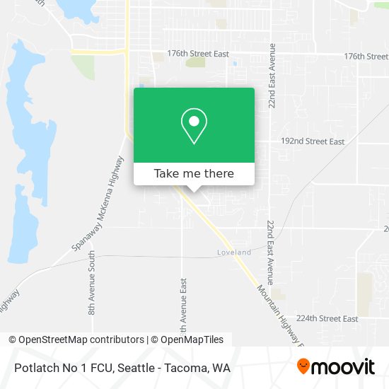 Potlatch No 1 FCU map