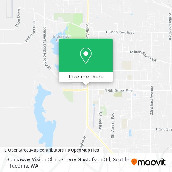 Mapa de Spanaway Vision Clinic - Terry Gustafson Od