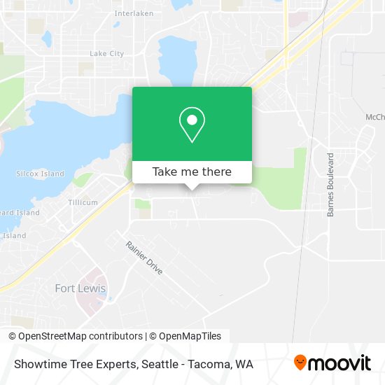 Showtime Tree Experts map