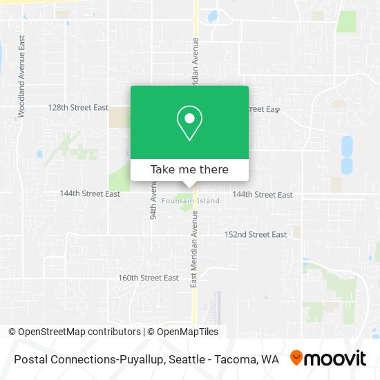 Mapa de Postal Connections-Puyallup