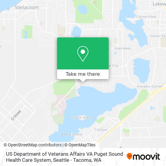 US Department of Veterans Affairs VA Puget Sound Health Care System map