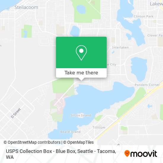 USPS Collection Box - Blue Box map