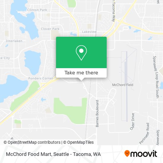 Mapa de McChord Food Mart