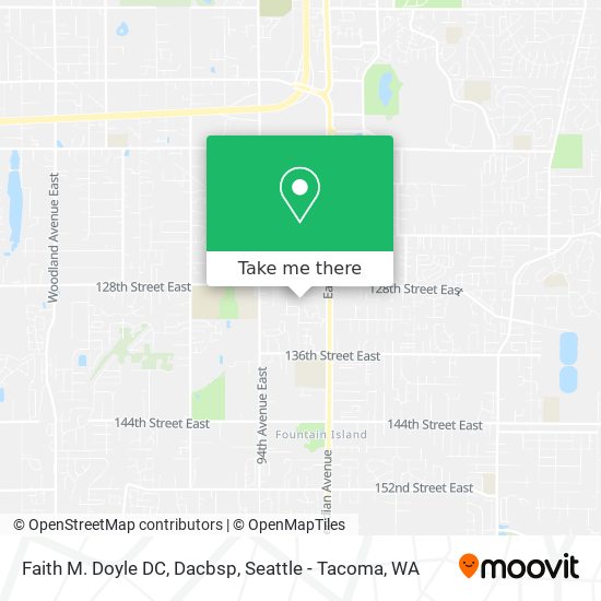 Faith M. Doyle DC, Dacbsp map
