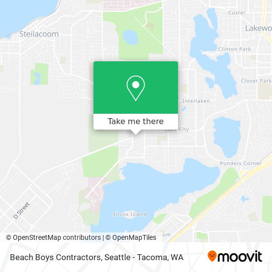 Beach Boys Contractors map