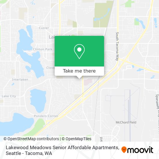Mapa de Lakewood Meadows Senior Affordable Apartments