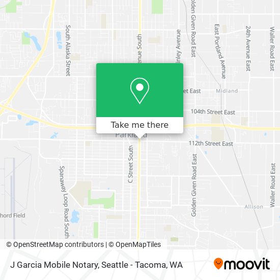 J Garcia Mobile Notary map