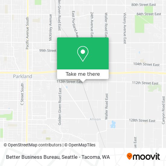 Better Business Bureau map