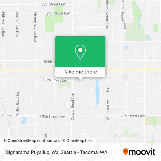 Signarama Puyallup, Wa map