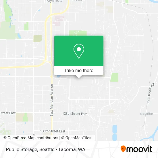 Mapa de Public Storage