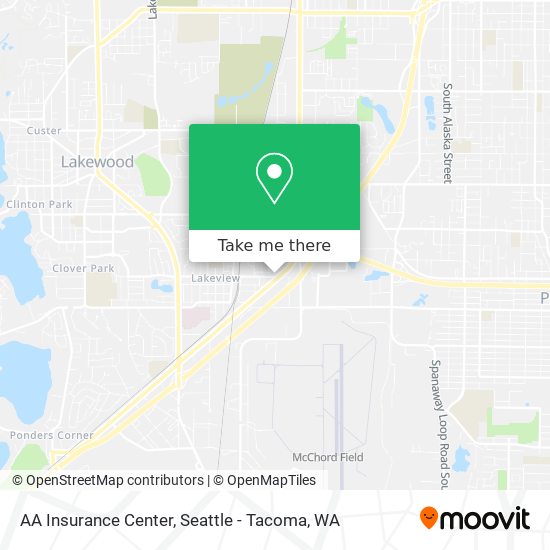 AA Insurance Center map