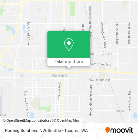 Roofing Solutions NW map