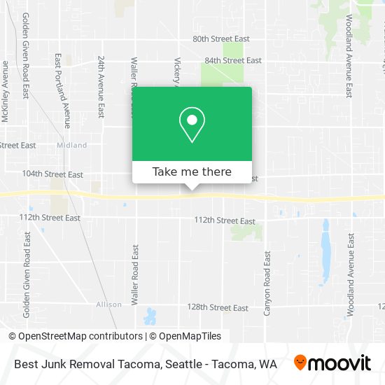 Mapa de Best Junk Removal Tacoma