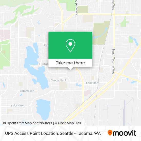 Mapa de UPS Access Point Location