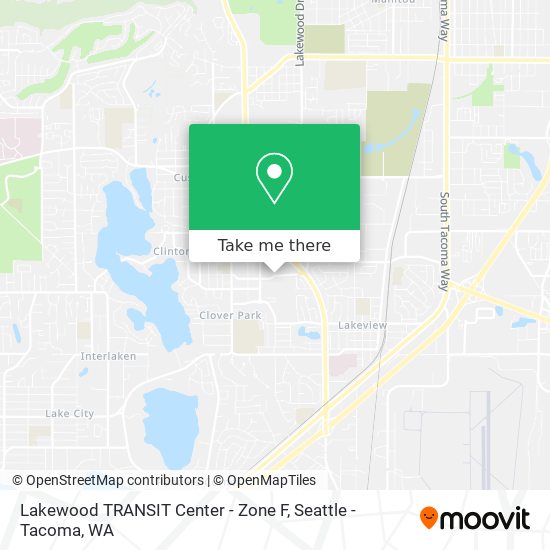 Mapa de Lakewood TRANSIT Center - Zone F