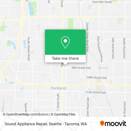 Sound Appliance Repair map