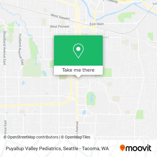 Mapa de Puyallup Valley Pediatrics