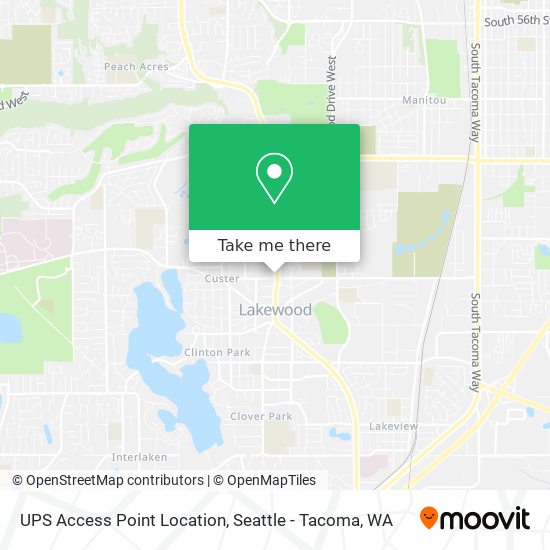 Mapa de UPS Access Point Location