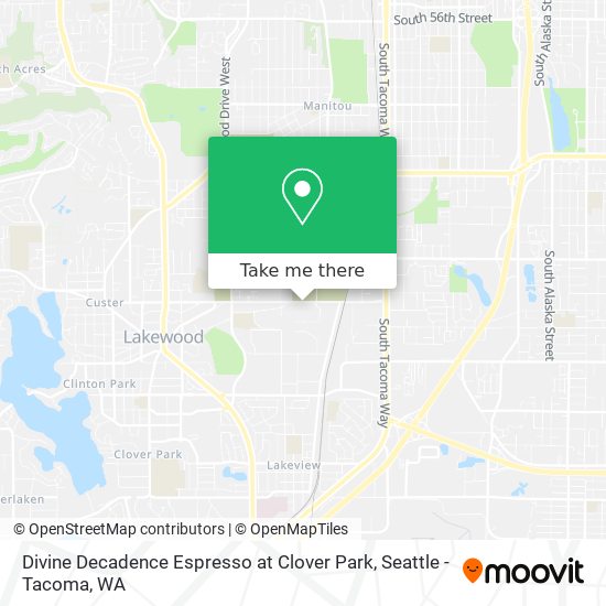 Divine Decadence Espresso at Clover Park map