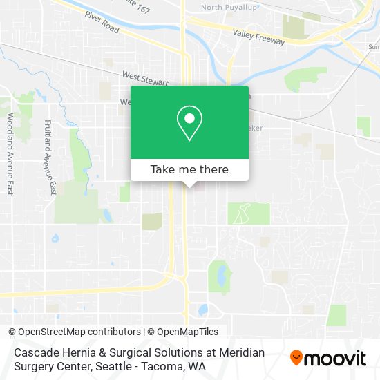 Mapa de Cascade Hernia & Surgical Solutions at Meridian Surgery Center