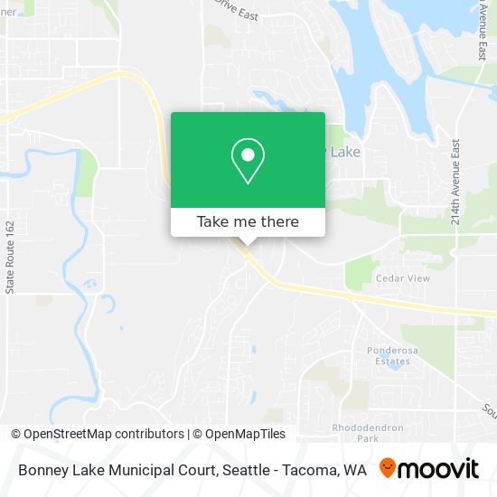 Mapa de Bonney Lake Municipal Court