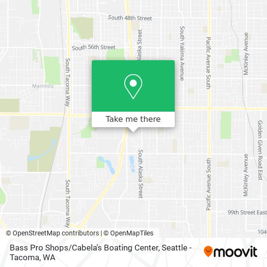 Mapa de Bass Pro Shops / Cabela's Boating Center