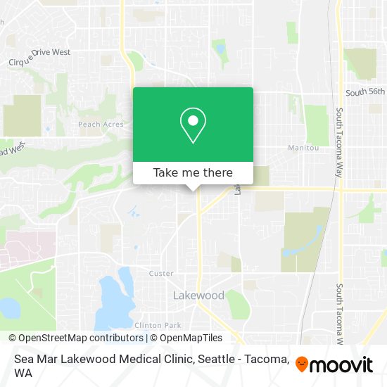 Sea Mar Lakewood Medical Clinic map