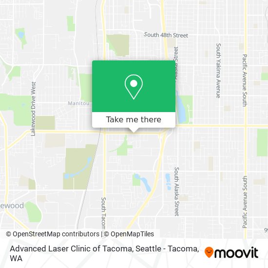 Mapa de Advanced Laser Clinic of Tacoma