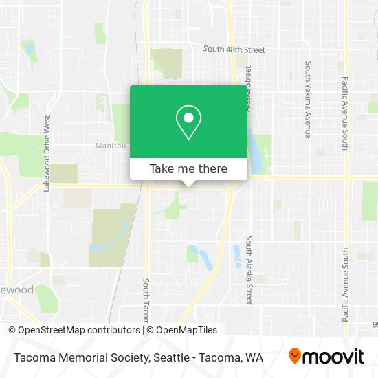 Mapa de Tacoma Memorial Society