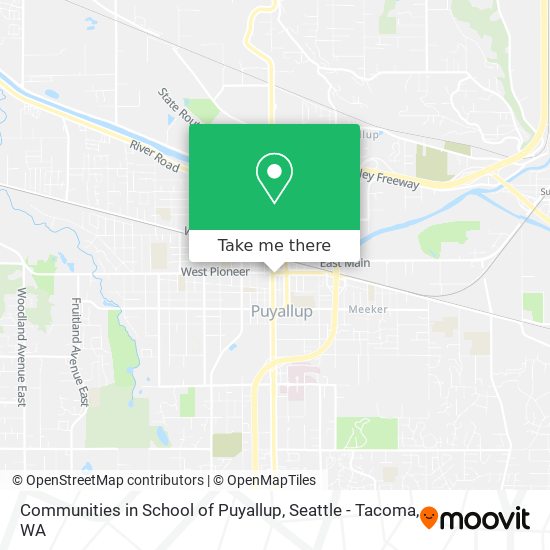 Communities in School of Puyallup map