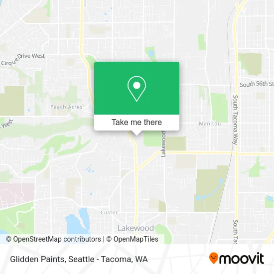 Glidden Paints map
