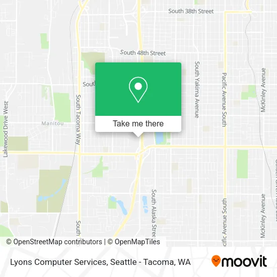 Mapa de Lyons Computer Services
