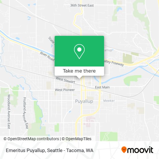 Mapa de Emeritus Puyallup