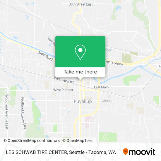 LES SCHWAB TIRE CENTER map