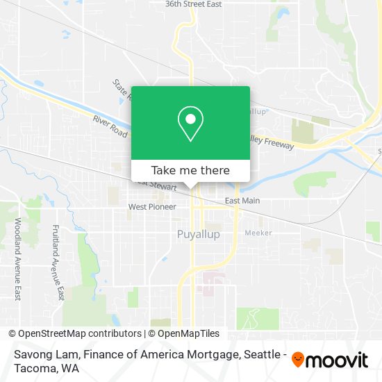 Mapa de Savong Lam, Finance of America Mortgage