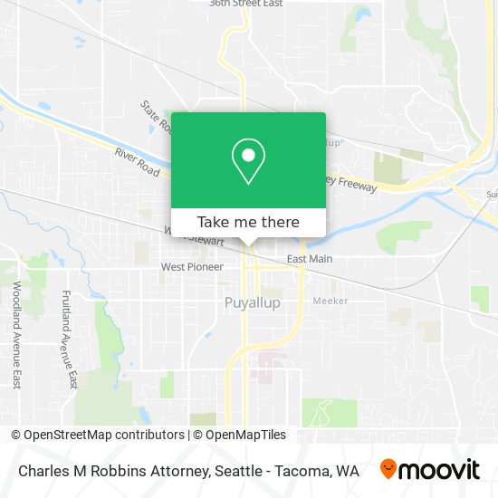 Charles M Robbins Attorney map