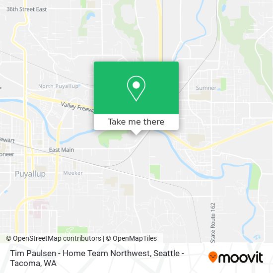 Tim Paulsen - Home Team Northwest map