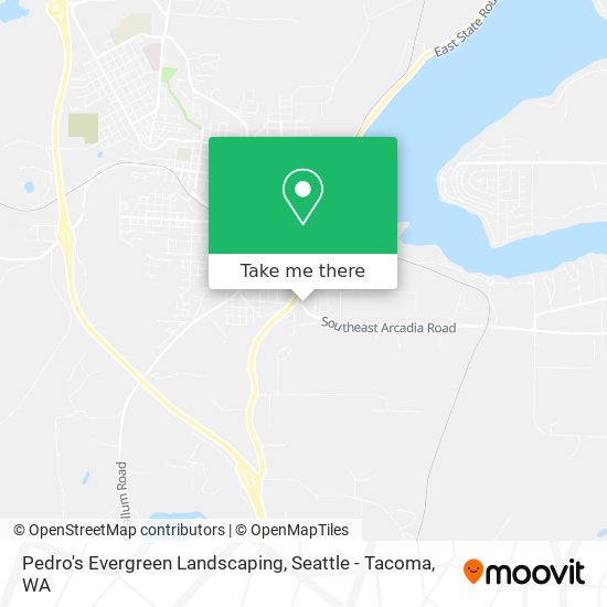 Pedro's Evergreen Landscaping map