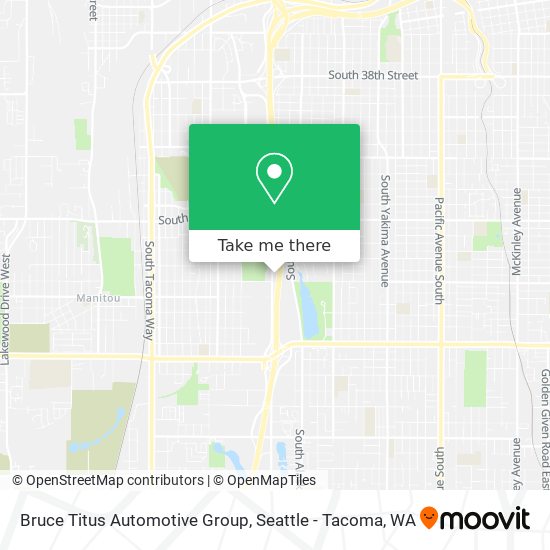 Bruce Titus Automotive Group map