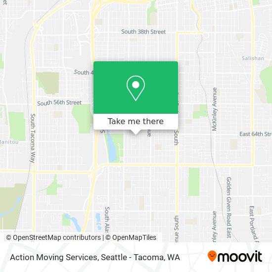 Mapa de Action Moving Services