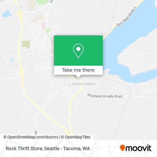 Rock Thrift Store map