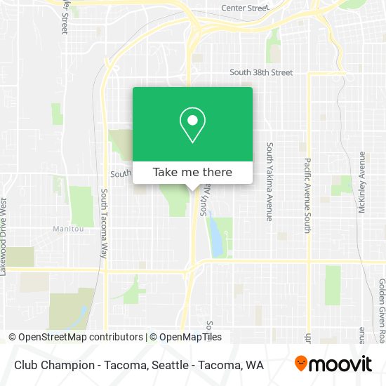 Club Champion - Tacoma map