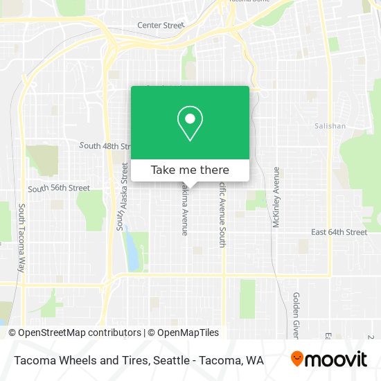 Tacoma Wheels and Tires map